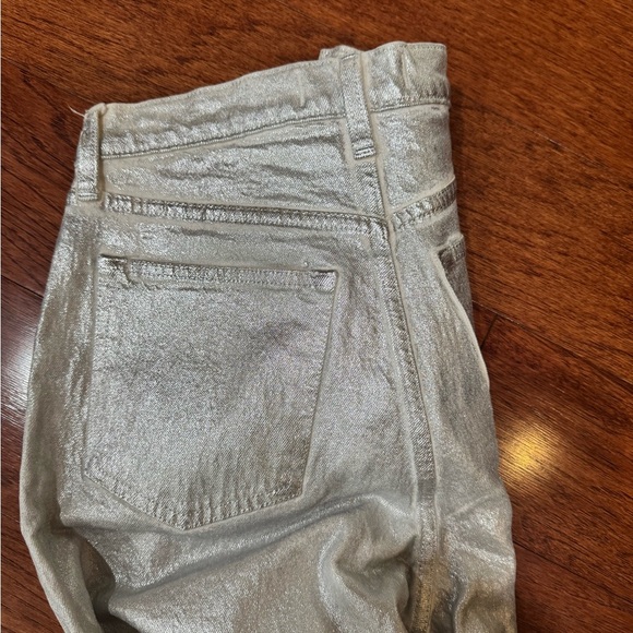 Abercrombie and Fitch High Rise 90s Relaxed Jean Silver NWOT Sz 27 - Picture 5 of 5